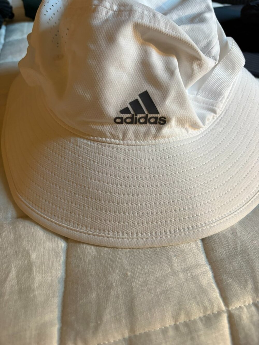 White Adidas Bucket Hat